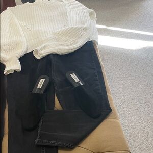 GAP Black Straight Leg Jeans